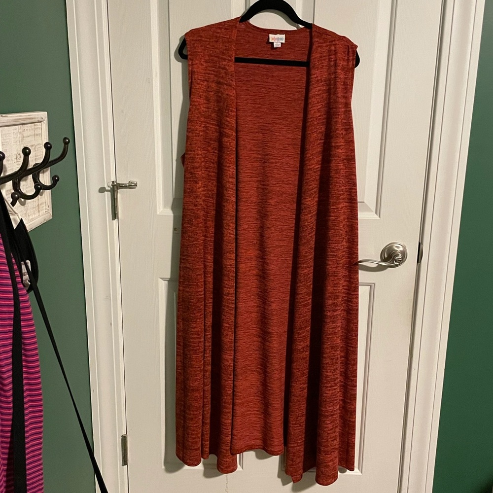 Women’s LuLaRoe Joy sweater. Rust colored. Large